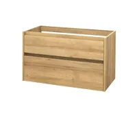 Opto, koupelnová skříňka, dub, 2 zásuvky, 1010x580x458 mm