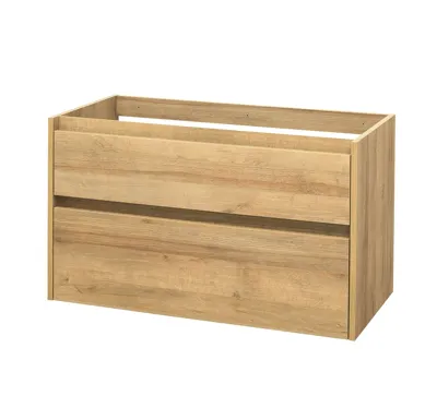Opto, koupelnová skříňka, dub, 2 zásuvky, 1010x580x458 mm