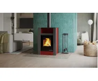 HS Flamingo Krbová kamna AQUAFLAM VARIO ® LEND 11kW červená (teplovzdušná verze) (14)