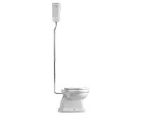 KERASAN RETRO WC mísa stojící, 38,5x59cm, spodní odpad, bílá (3)