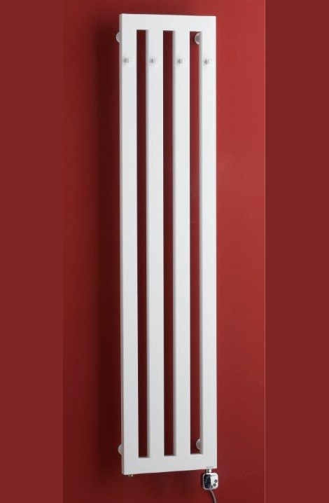 Koupelnový radiátor PMH DARIUS s háčky DAH6MS 326x1800, Metalická stříbrná