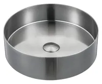 SAPHO AURUM nerezové umyvadlo na desku, průměr 38cm, včetně výpusti, nerez mat SAPHO AURUM nerezové umyvadlo na desku, průměr 38cm, včetně výpusti, nerez mat