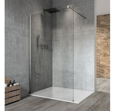 GELCO VARIO CHROME jednodílná sprchová zástěna k instalaci ke stěně, čiré sklo, 900 mm