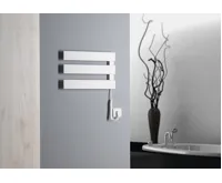 AQUALINE ELVIS elektrický sušák ručníků 457x342x55 mm, 50 W, bílá (3)