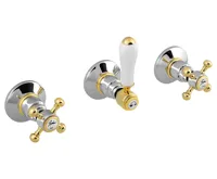 SAPHO ANTEA podomítková sprchová baterie, 2 výstupy, chrom/zlato