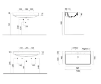 GSI SAND keramické umyvadlo 100x50 cm, bílá ExtraGlaze (6)