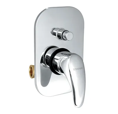 NOVASERVIS Vanová sprchová baterie s přepínačem Titania Lux chrom - 91050R,0