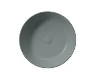 GSI KUBE X keramické umyvadlo na desku, průměr 45cm, agave mat (4)