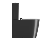 GSI KUBE X WC kombi, Swirlflush, spodní/zadní odpad, černá dual-mat (2)