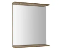 AQUALINE KORIN STRIP zrcadlo s LED osvětlením 60x70x12cm, dub platin
