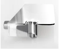 SAPHO Držák sprchy s vyústěním, polička, chrom (3)