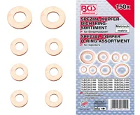 BGS Sada měděných podložek pro vstřikovací trysky, 150dílná