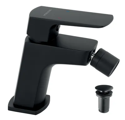 NOVASERVIS Bidetová baterie Nobless EGO s výpustí, černá - 43011,5