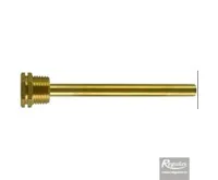 REGULUS Jímka pro 1 čidlo, 7 x 9 x 120 mm, 1/2&quot;, mosaz