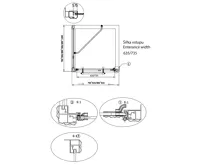GELCO ANTIQUE čtvercový sprchový kout, 800x800 mm, L varianta (10)