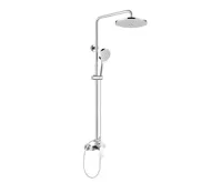Nástěnná sprchová baterie, Viana, 150 mm se sprchovou soupravou, ruční a talířovou sprchou ø235mm