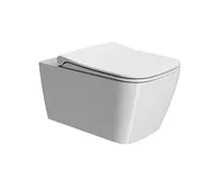 GSI NUBES WC sedátko, Soft Close, Quick Release, bílá/chrom (1)