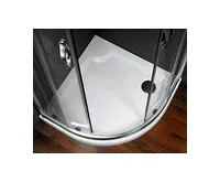 GELCO VIVA90 sprchová vanička z litého mramoru, čtvrtkruh, 90x90cm, R550, bílá (1)