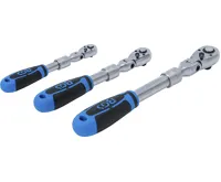 BGS Sada přepínacích ráčen | teleskopická, úhlová | 6,3 mm (1/4") - 10 mm (3/8") - 12,5 mm (1/ (3)