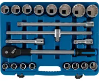 BGS Gola sada 3/4&quot; 19,0 - 50,0 mm, 12ti hran, 21 dílů