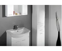 AQUALINE ZOJA/KERAMIA FRESH skříňka vysoká s košem 35x184x29cm, bílá (6)