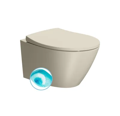 GSI MODO závěsná WC mísa, Swirlflush, 37x52cm, creta dual-mat