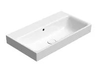 GSI NUBES keramické umyvadlo 70x40cm, broušená spodní hrana, bez otvoru, bílá ExtraGlaze