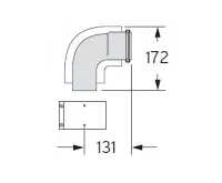 Vaillant Koleno 87°, O 60/100 mm, PP