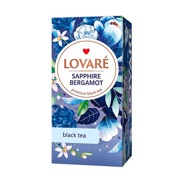 Čaj lovaré sapphire bergamot (24 sáčků)