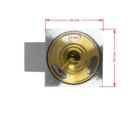 CROSS držák sprchy celomosazný chrom (1)