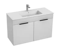 JIKA CUBE Skříňka s 2 dveřmi včetně umyvadla 100x43 cm 453651 Bílá