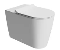GSI KUBE X WC mísa kombi spodní/zadní odpad, Swirlflush, 36x63cm, bílá dual-mat