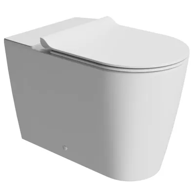 GSI KUBE X WC mísa kombi spodní/zadní odpad, Swirlflush, 36x63cm, bílá dual-mat
