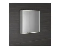 SAPHO BATU galerka 60x71x15cm, 2x LED osvětlení, bílá lesk (1)