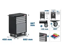 BGS Vozík montážní pojízdný s vybavením 151 dílů (1)