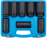 BGS Hlavice nástrčné silové šestihranné, prodloužené, 20 mm (3/4"), 22 - 38 mm, 8dílná BGS Hlavice nástrčné silové šestihranné, prodloužené, 20 mm (3/4"), 22 - 38 mm, 8dílná