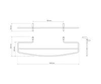 SAPHO Sušák ručníků na otopná tělesa 214x600mm, chrom (4)