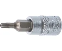 BGS Hlavice zástrčná 1/4" pro T-profil T 15, s vrtáním, zatíž. do 2 kg BGS Hlavice zástrčná 1/4" pro T-profil T 15, s vrtáním, zatíž. do 2 kg