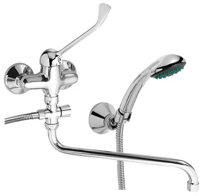 NOVASERVIS Paneláková baterie 100 mm lékařská páka Metalia 55 chrom - 55075L,0