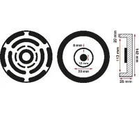 BGS Podložka gumová,  pro zvedací plošiny, O 140 mm (1)
