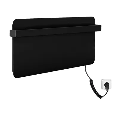 SAPHO ELMIS elektrický sušák ručníků 600x300 mm, 90 W, hliník, černá mat