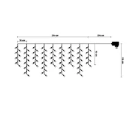Platinium Vánoční LED osvětlení 200 diod, 2 m, rampouchy studená bílá (2)