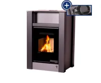 HS Flamingo Krbová kamna AQUAFLAM VARIO ® LEND 11/7kW šedá, elektronická regulace