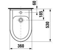 DEEP by JIKA Závěsný Bidet s otvorem pro baterii (s bočními otvory) (1)