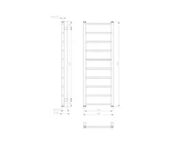SAPHO METRO LIGHT otopné těleso 400x1140 mm, bílá (8)