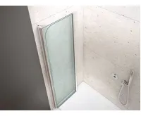 AQUALINE WILA vanová zástěna 900x1400 mm skládací, chrom, čiré sklo (3)