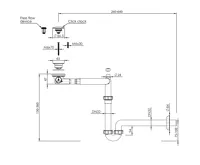 BRUCKNER URBINO umyvadlový sifon šetřící místo, click-clack výpust, DN32mm, chrom (2)