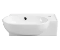 SAPHO YUMO keramické umývátko rohové 45x28cm, bílá (8)