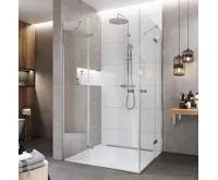 NOVEA Sprchový kout, obdélník, 90x80 cm, chrom ALU, sklo Čiré NOVEA Sprchový kout, obdélník, 90x80 cm, chrom ALU, sklo Čiré