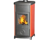 PLAMEN Litinová krbová kamna MAESTRAL N - červená